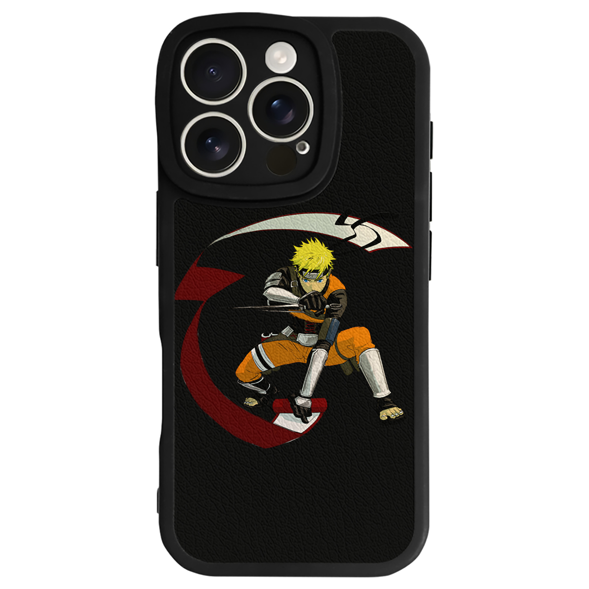 （画像用） NARUTO -ナルト- うずまき ナルト Uzumaki Naruto 【iPhone 16シリーズ対応】シリコンスマホケース（レザー調） 材質：シリコン
